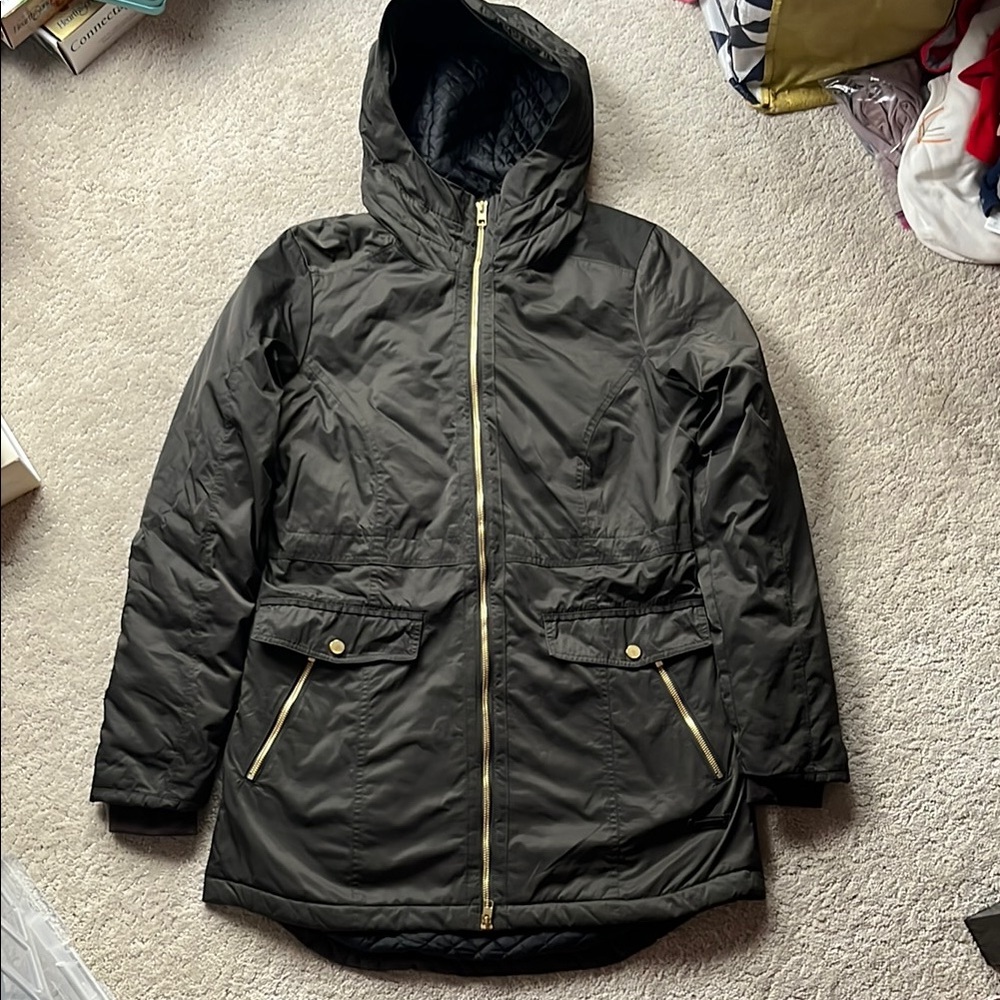 Athleta Insulated Hooded Parka Green S